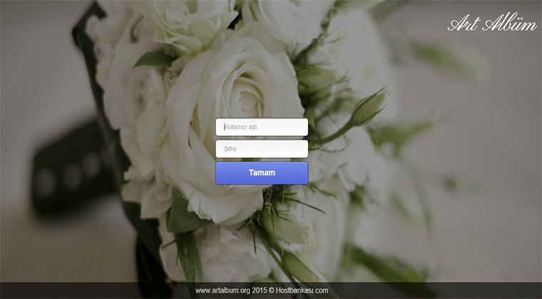 Art Albüm Online Albüm sistemi